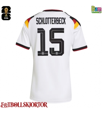 Tyskland Nico Schlotterbeck #15 Hemmatröja Dam VM 2026 Kortärmad